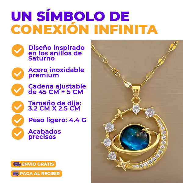 COLLAR SATURNO | AMOR GENUINO ✨ÚLTIMO DÍA 49% OFF🔥