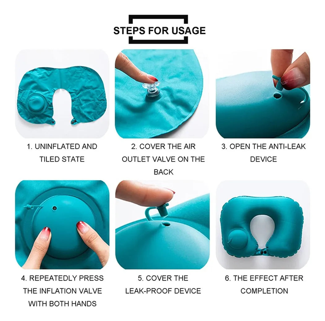 Almohada Cervical Hinchable de Viaje