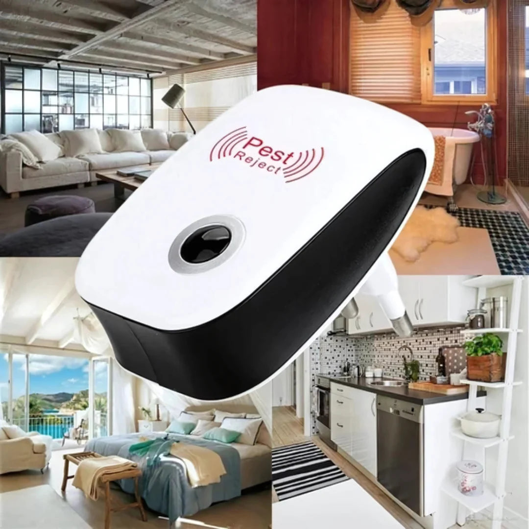 Repelente PestGuard Ultra - Protección invisible contra insectos molestos, día y noche.