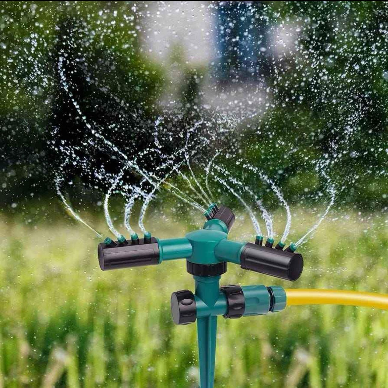 ASPERSOR DE AGUA PARA JARDIN 3 BOQUILLAS