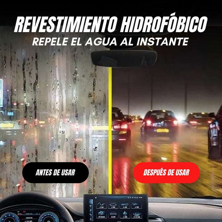 Limpiavidrios Antiempañante Hidrofóbico para Autos