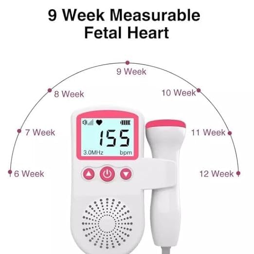 Monitor Fetal Portátil con Pantalla y Altavoz