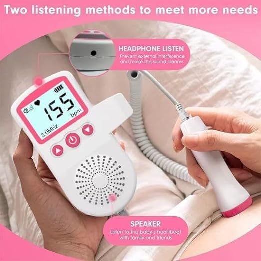 Monitor Fetal Portátil con Pantalla y Altavoz