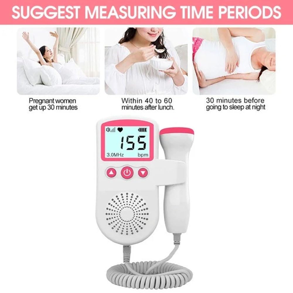 Monitor Fetal Portátil con Pantalla y Altavoz