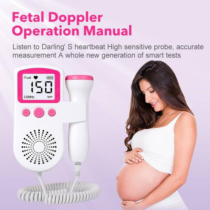 Monitor Fetal Portátil con Pantalla y Altavoz