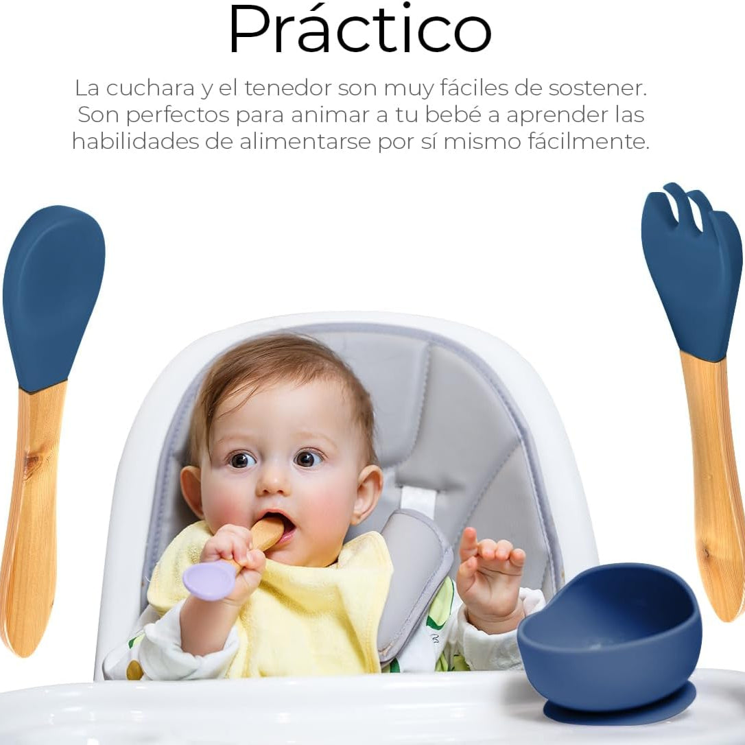 Set de Alimentación de Silicona para Bebé