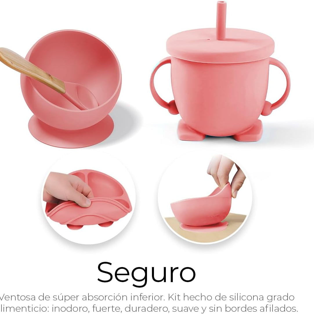 Set de Alimentación de Silicona para Bebé