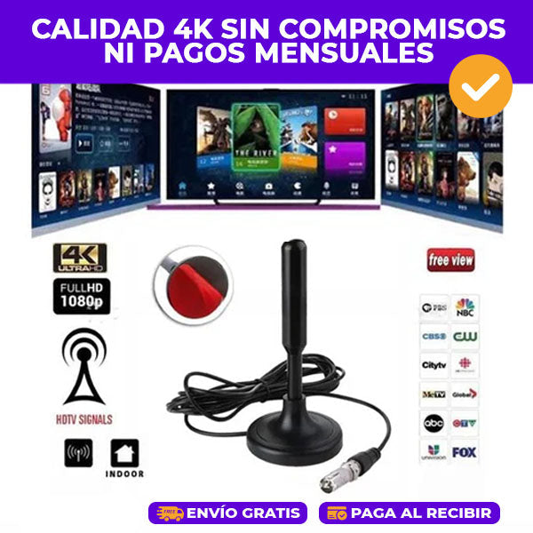 ANTENA TDT | TV DIGITAL ULTRA HD | CANALES GRATIS