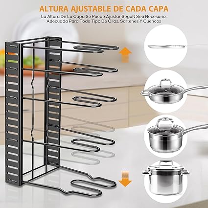 Estante Organizador de Ollas Plegable