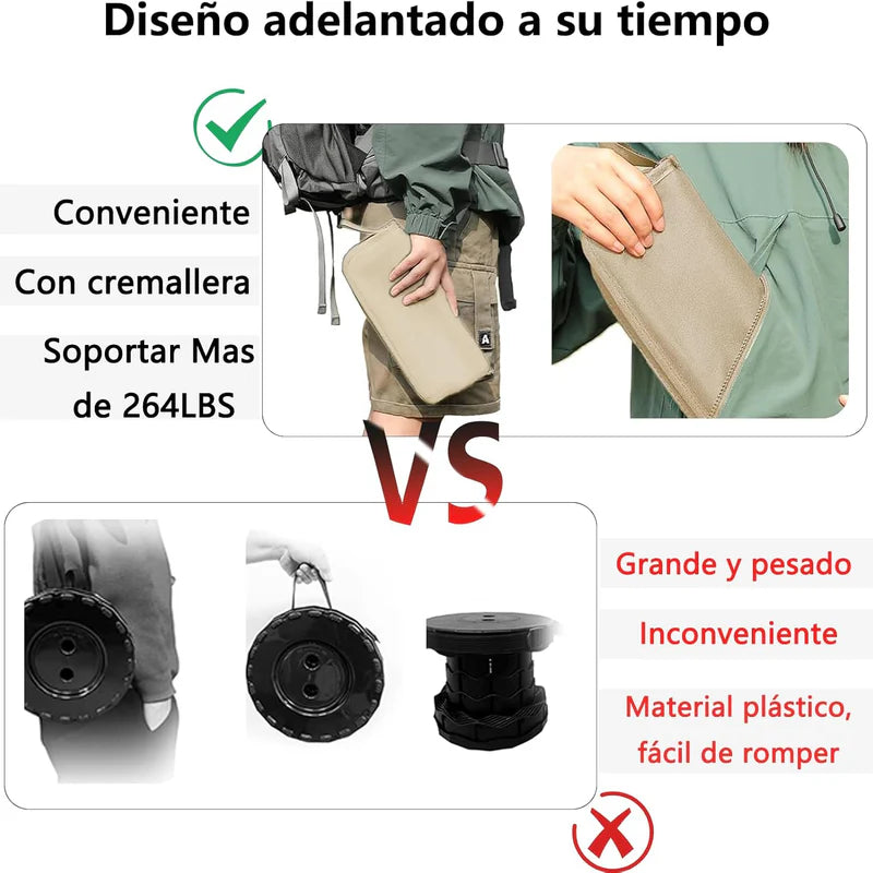 Silla Plegable Con Bolsa De Almacenamiento