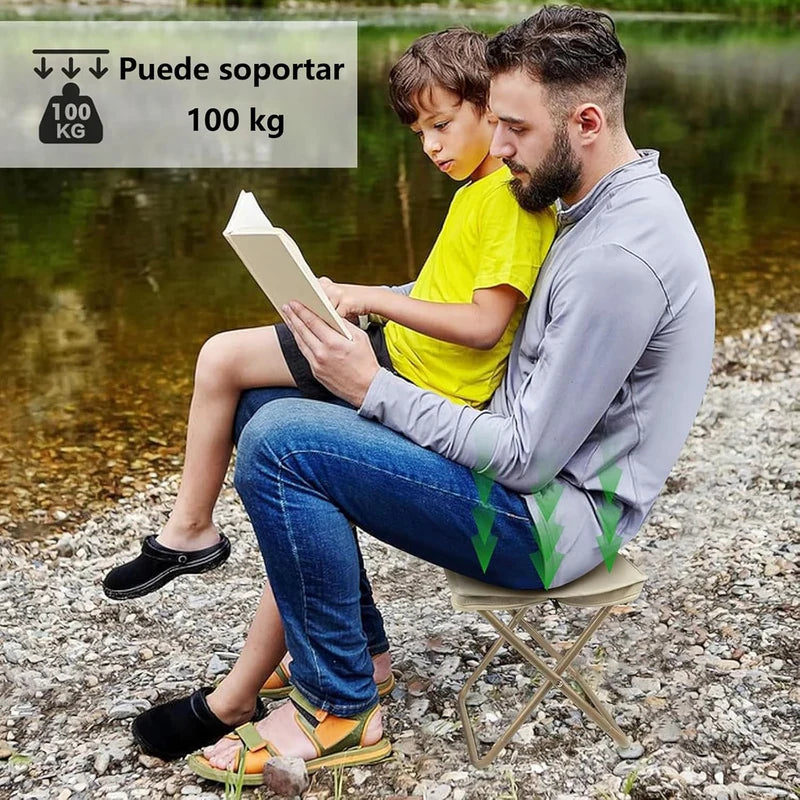 Silla Plegable Con Bolsa De Almacenamiento