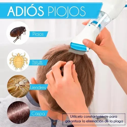 Peine Aspiradora Eléctrico Saca Piojos