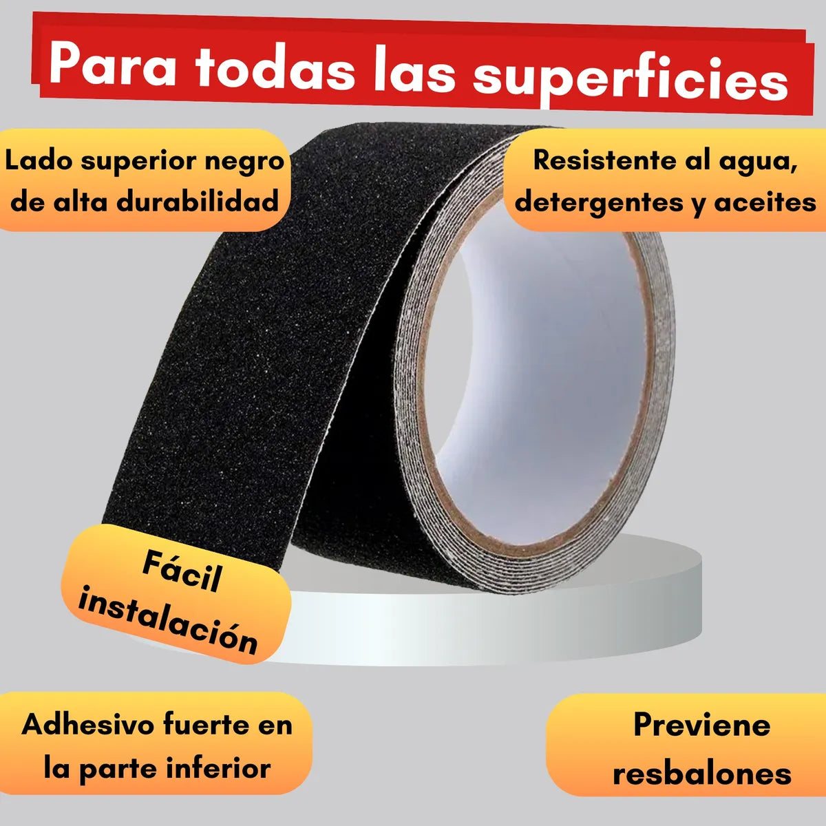 Rollo de Cinta Antideslizante | Seguridad Y Estabilidad En Cualquier Superficie