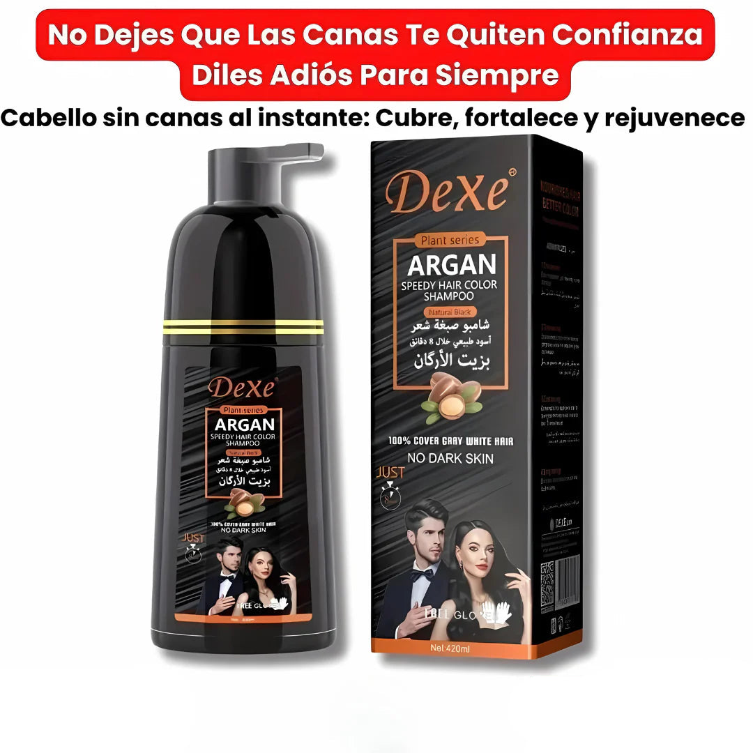 Shampoo BlackDexe - Dile adiós a las canas sin tintes ni químicos agresivos.
