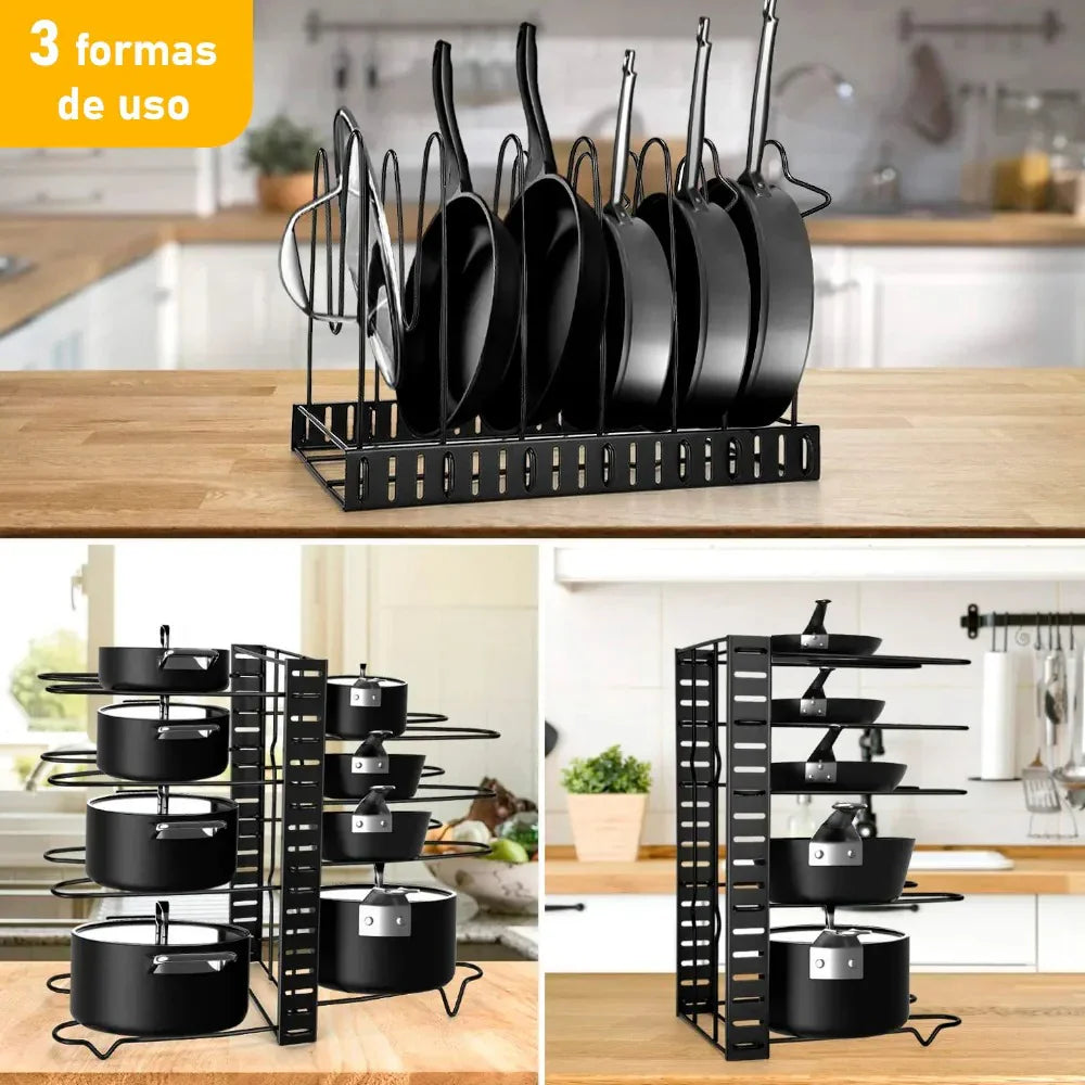 Estante Organizador de Ollas Plegable