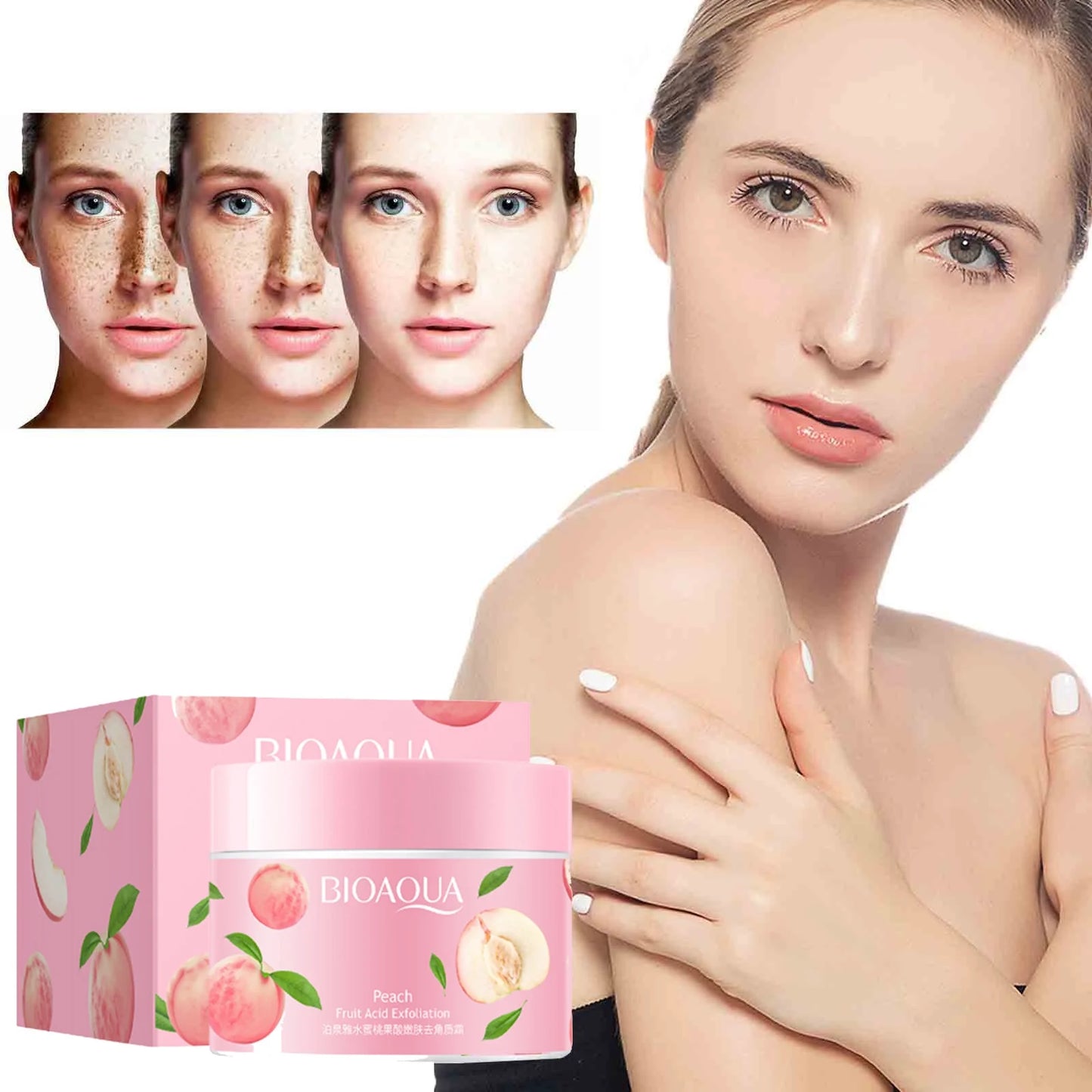 Crema Exfoliante Facial de Melocotón