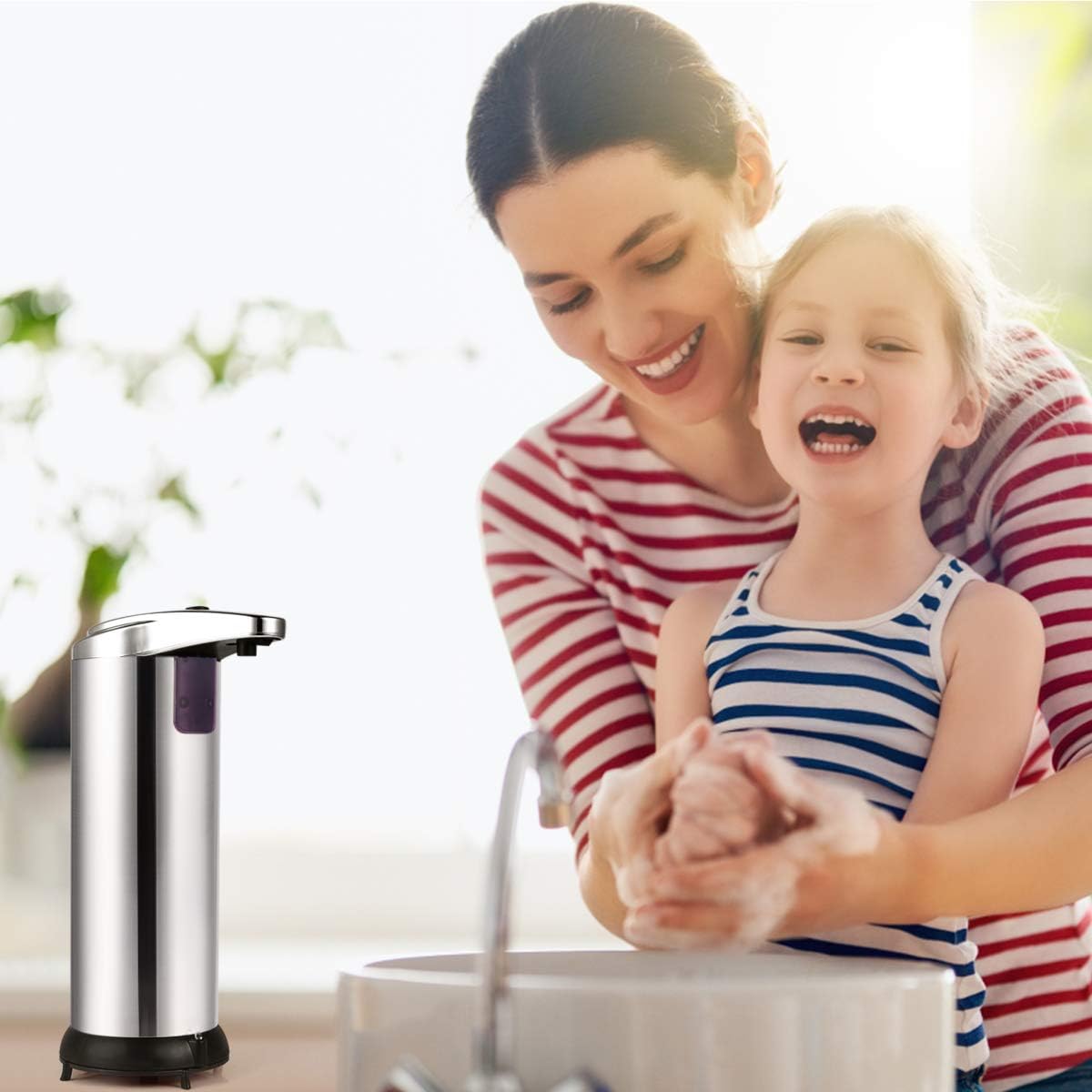 DISPENSADOR DE JABON AUTOMÁTICO CON SENSOR